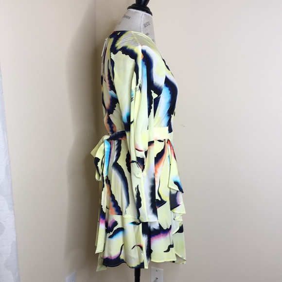 A.L.C. Enzo Dress Yellow Multi Size 6 New With Tags - Picture 2 of 9